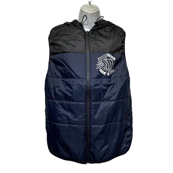 mikkeller running club hooded puffer vest size L